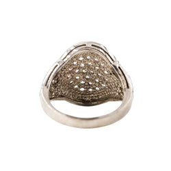 Bague BULGARI en or blanc et diamants
