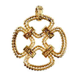 Collier Pendentif FRED en or jaune et diamants
