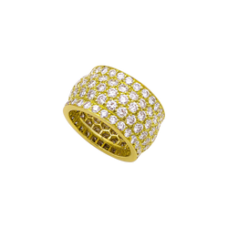Bague bandeau Cartier, « Nigeria », or jaune et diamants.