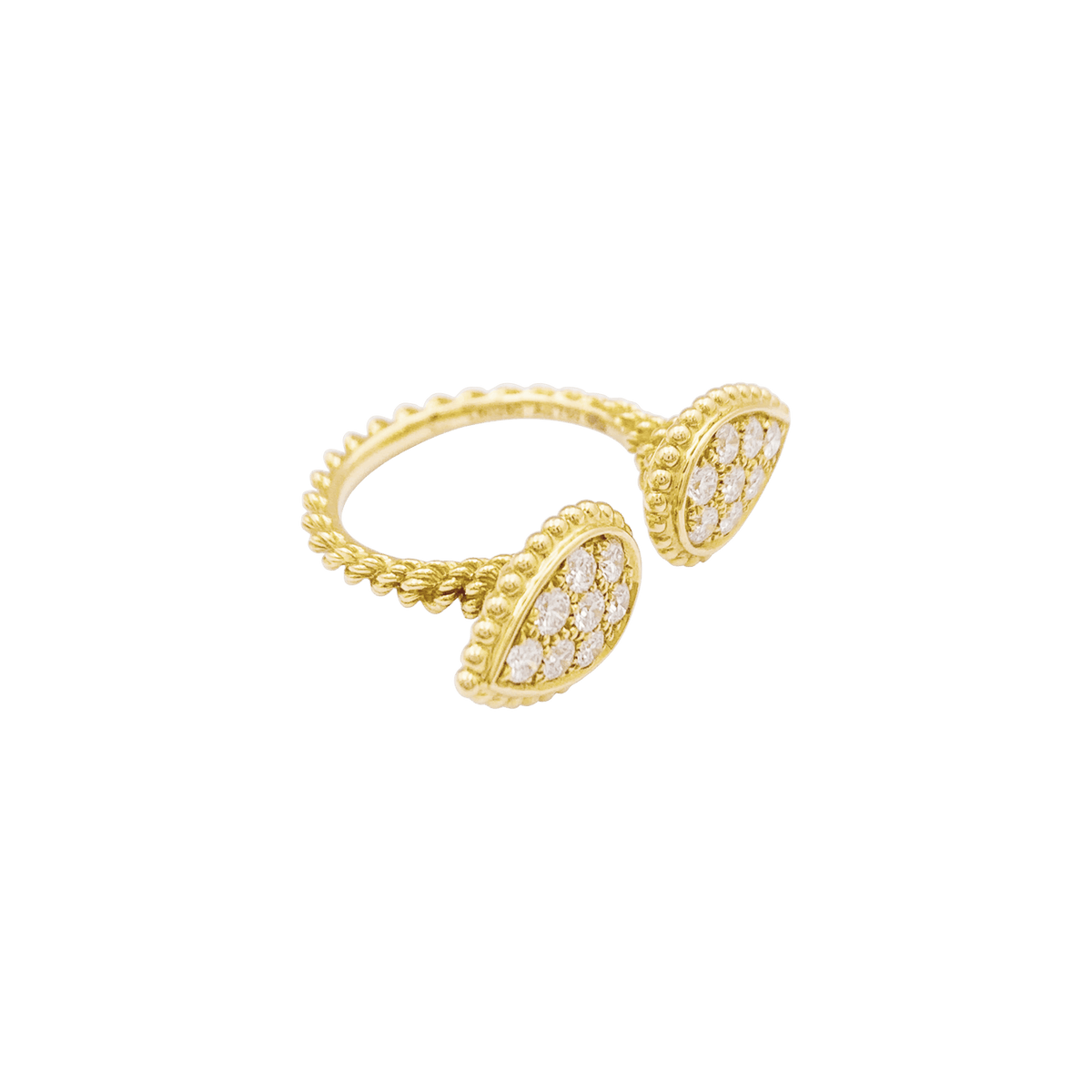 Bague Boucheron, "Serpent Bohème Motif S", or jaune, diamants.
