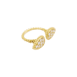 Bague Boucheron, "Serpent Bohème Motif S", or jaune, diamants.
