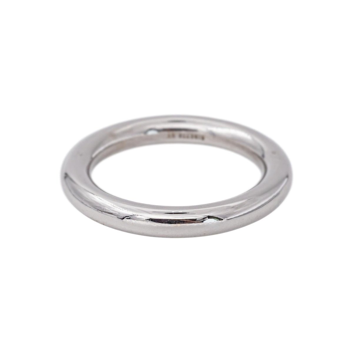 Ginette NY Bague Alliance Be my white domed band Or blanc - Castafiore