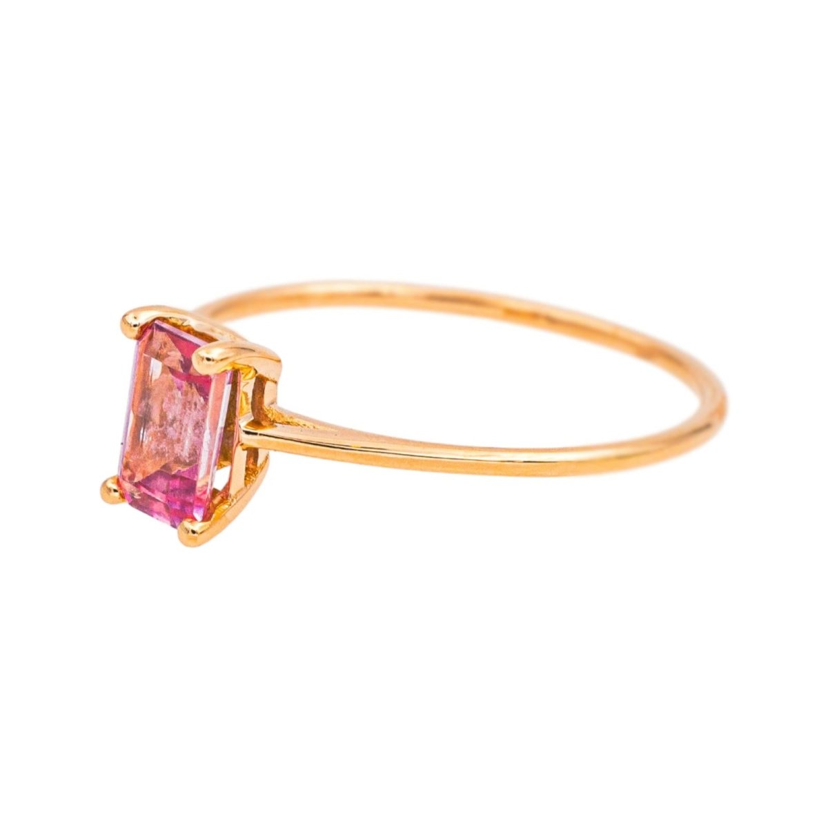 Ginette NY Bague Mini Cocktail Or rose Topaze - Castafiore