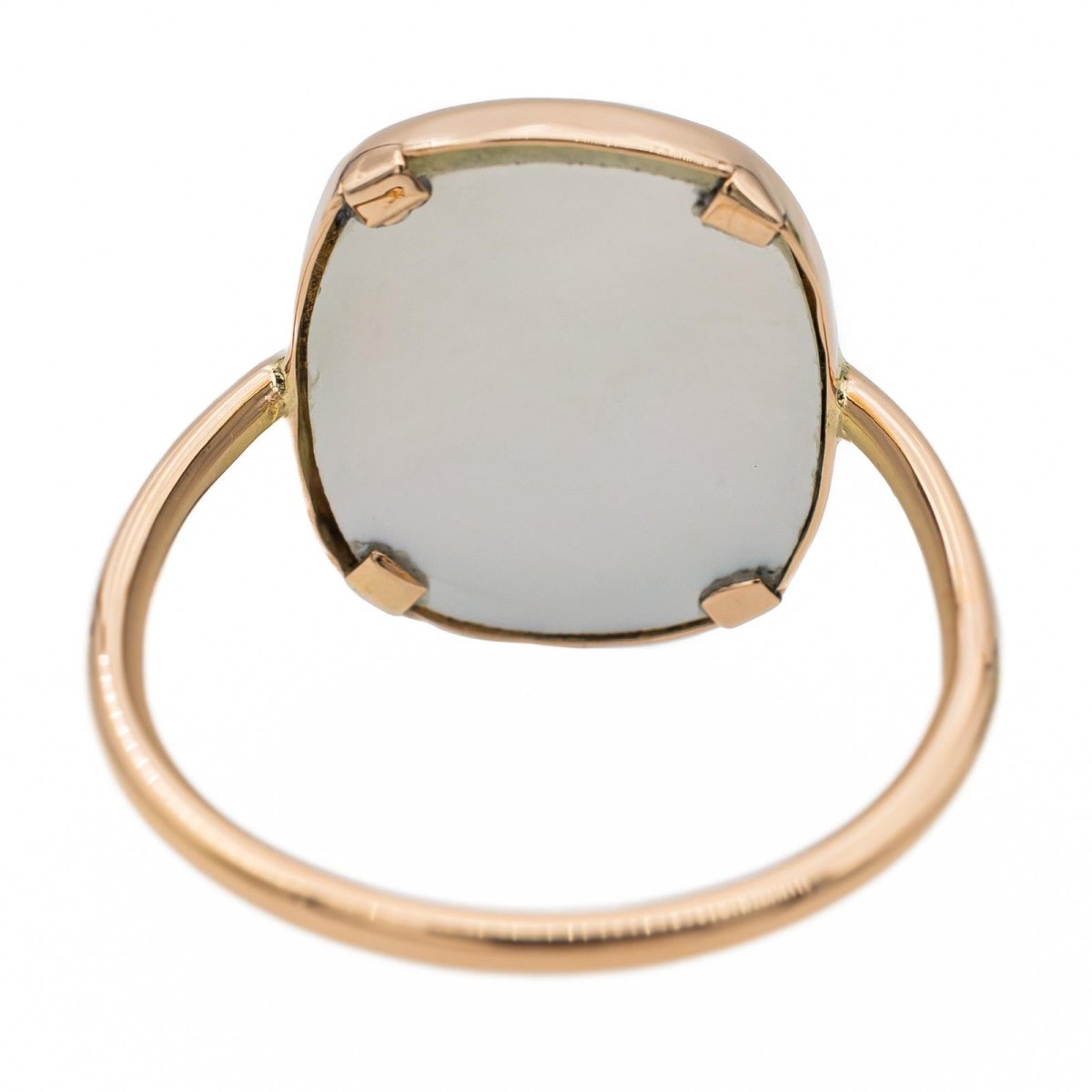 Ginette NY Bague White mop antique Or rose Nacre - Castafiore