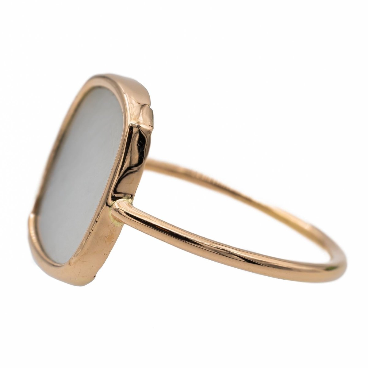 Ginette NY Bague White mop antique Or rose Nacre - Castafiore