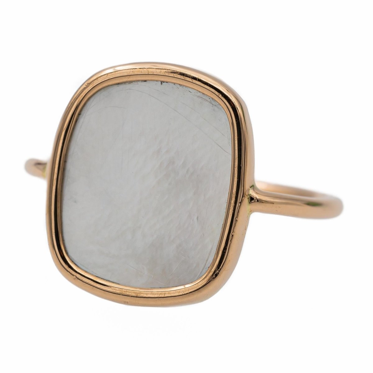 Ginette NY Bague White mop antique Or rose Nacre - Castafiore