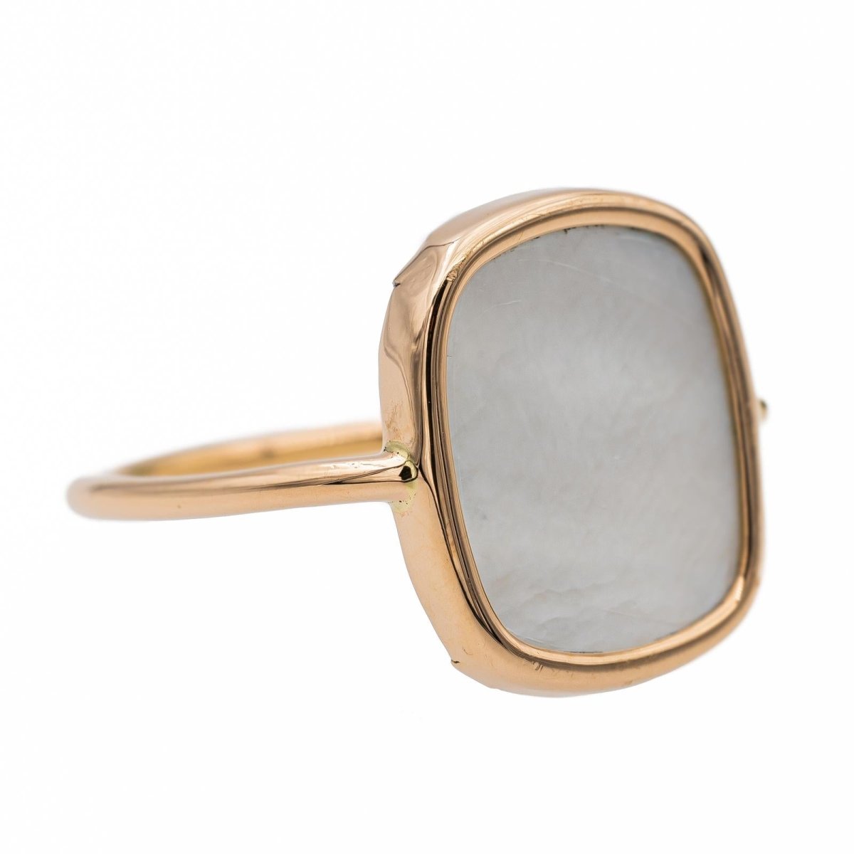 Ginette NY Bague White mop antique Or rose Nacre - Castafiore