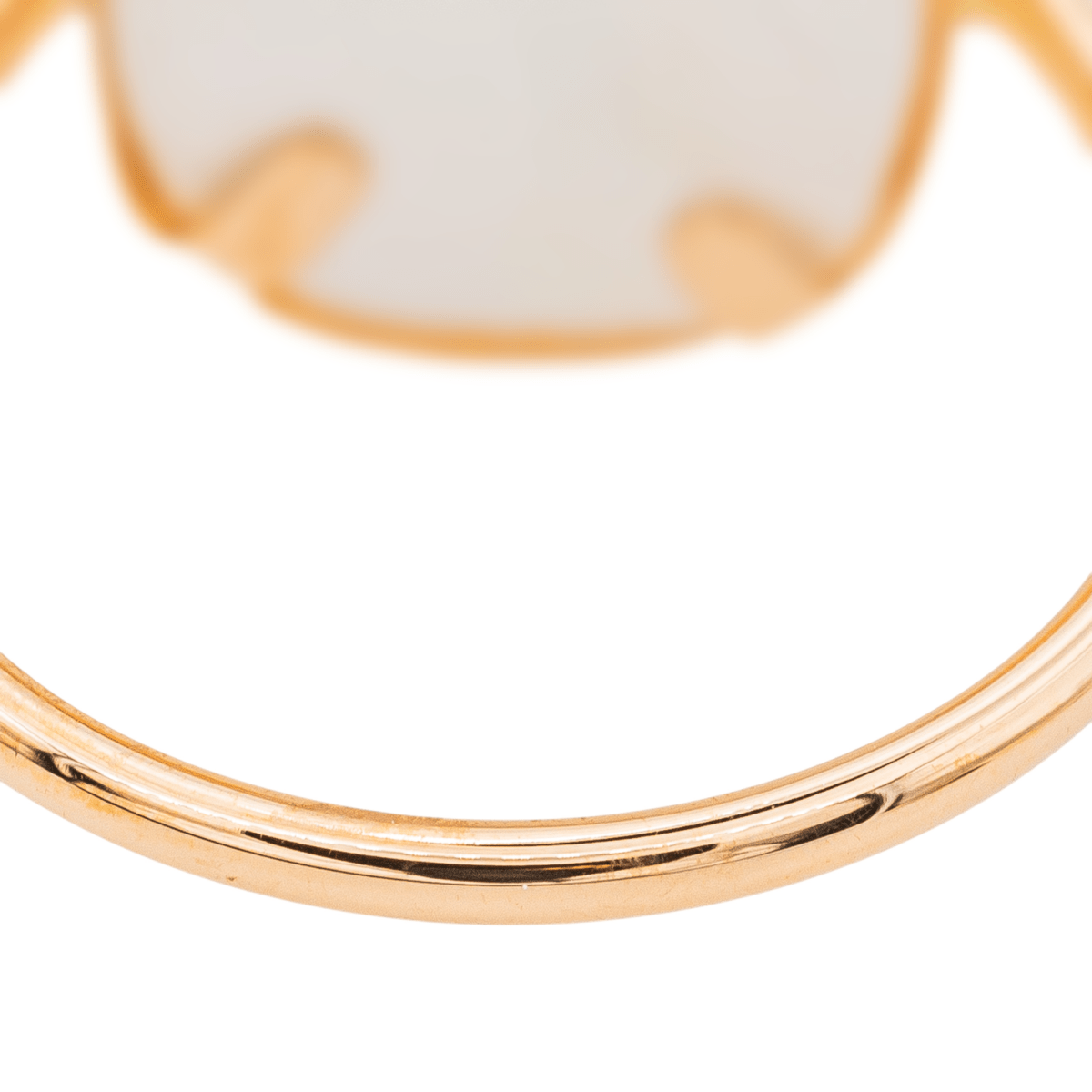 Ginette NY Bague White MOP antique ring Or rose Nacre - Castafiore