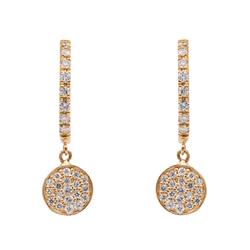 Ginette NY Boucles d'oreilles Or rose Diamant - Castafiore
