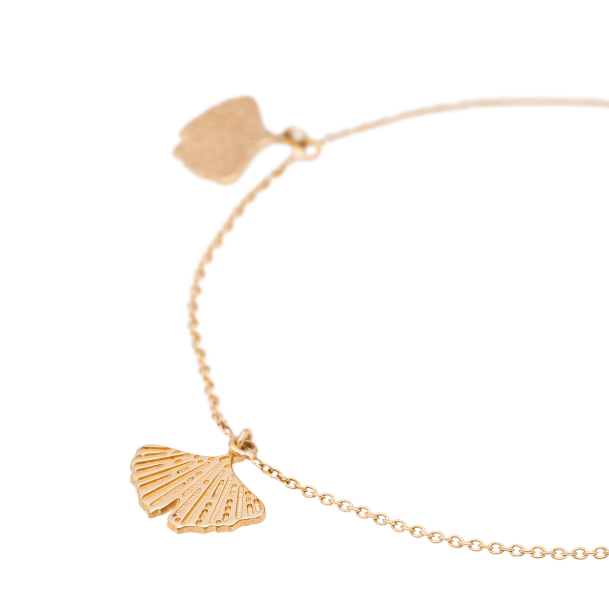 Ginette NY Bracelet Gingko Or rose - Castafiore