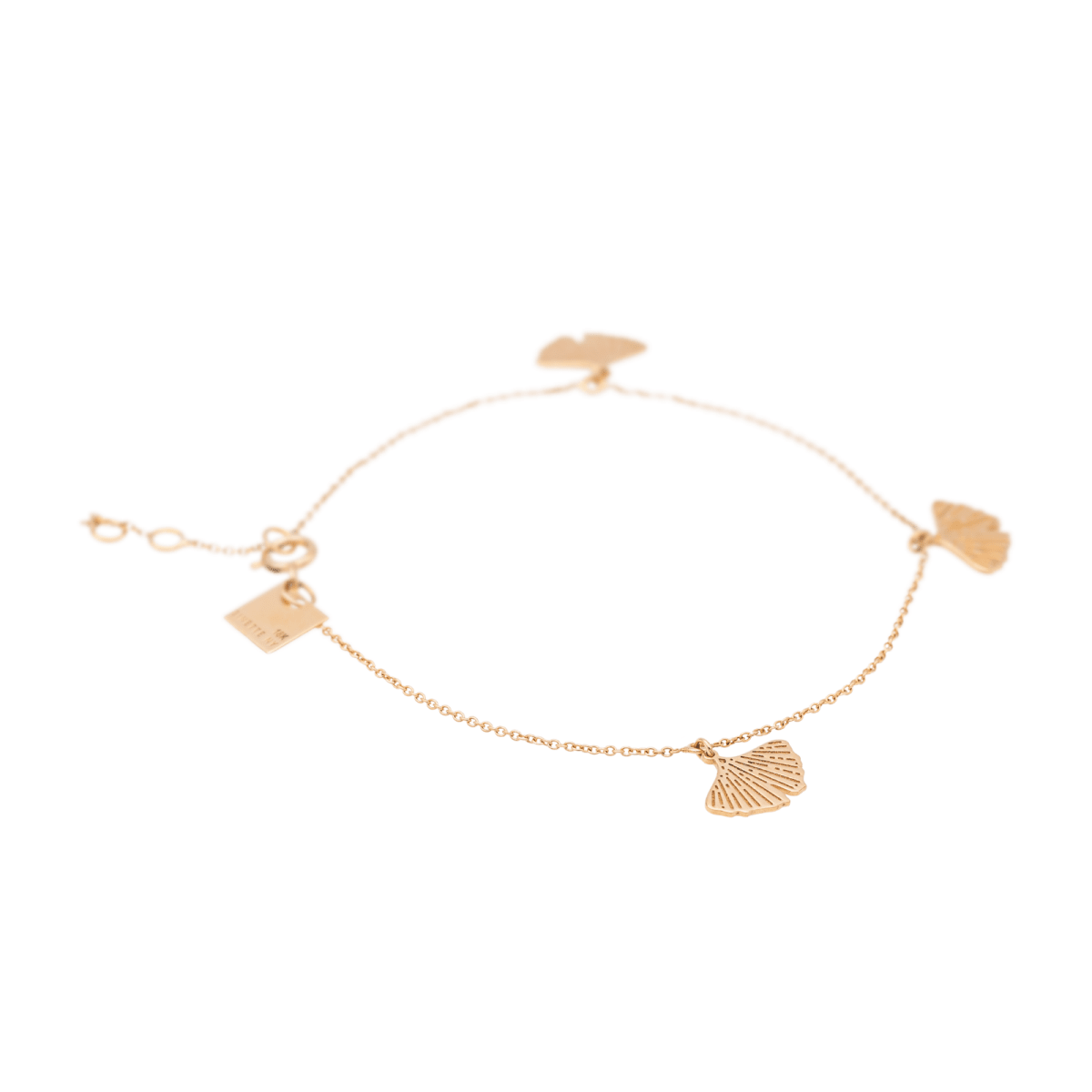Ginette NY Bracelet Gingko Or rose - Castafiore