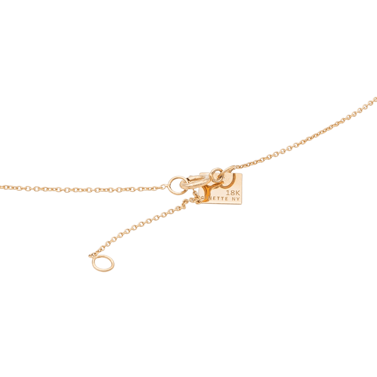 Ginette NY Collier Baby Lace Monogram Or rose - Castafiore