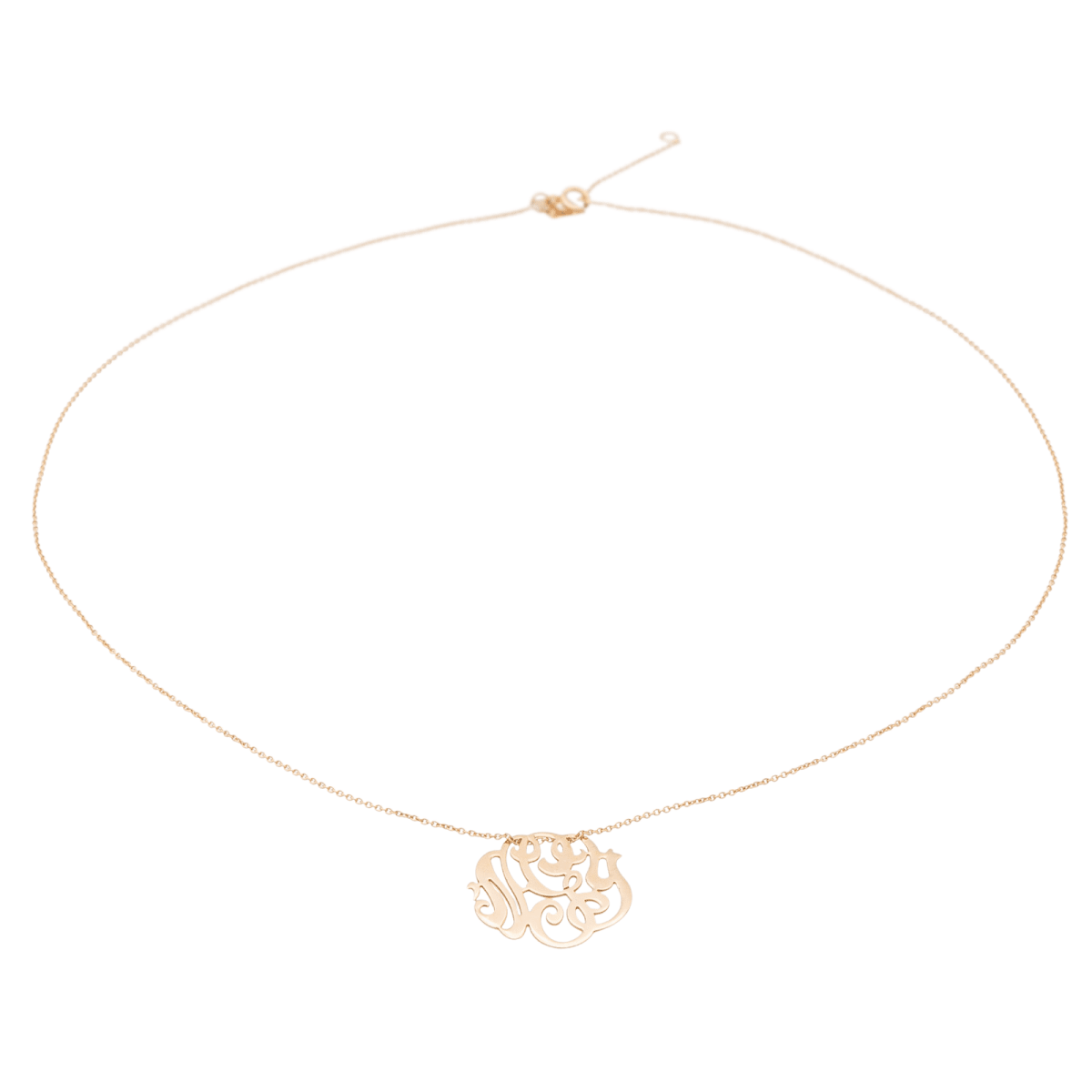 Ginette NY Collier Baby Lace Monogram Or rose - Castafiore