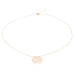 Ginette NY Collier Baby Lace Monogram Or rose - Castafiore