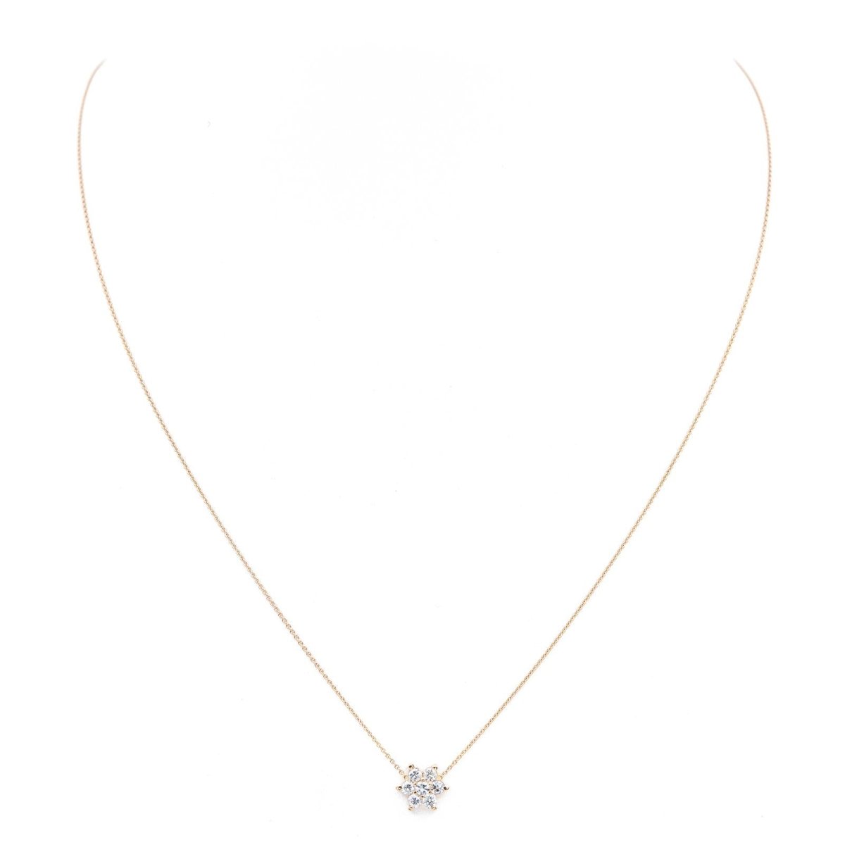 Ginette NY Collier "Diamond Star Necklace" en or rose et diamants - Castafiore