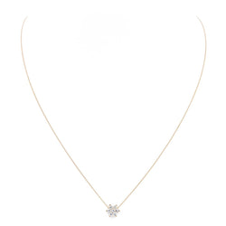 Ginette NY Collier "Diamond Star Necklace" en or rose et diamants - Castafiore