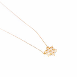 Ginette NY Collier "Diamond Star Necklace" en or rose et diamants - Castafiore