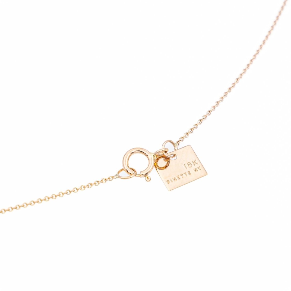 Ginette NY Collier "Diamond Star Necklace" en or rose et diamants - Castafiore