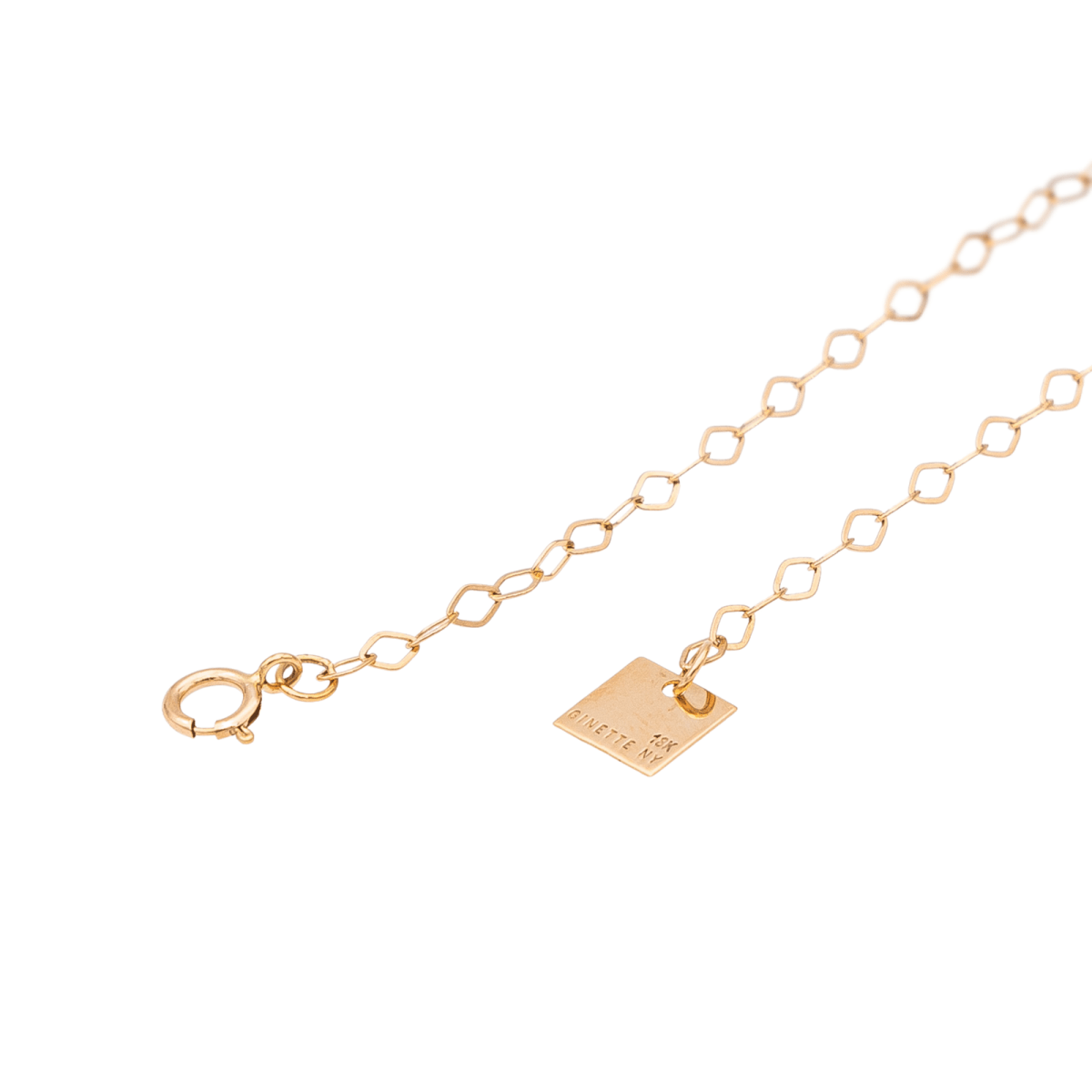 Ginette NY Collier Little Monogram Or rose - Castafiore