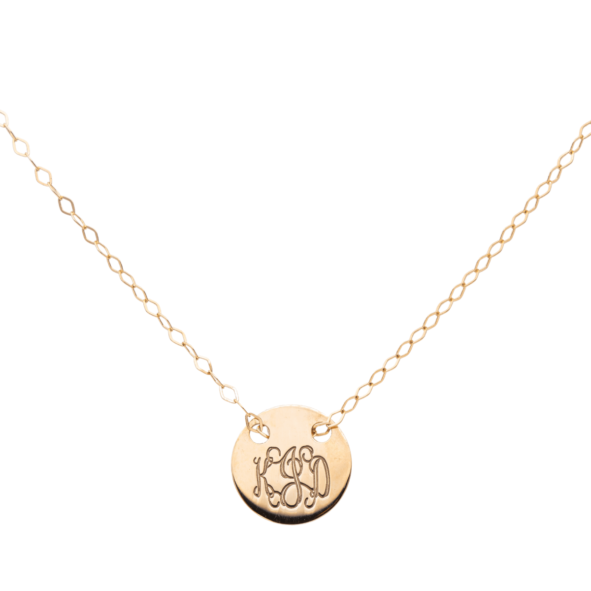 Ginette NY Collier Little Monogram Or rose - Castafiore