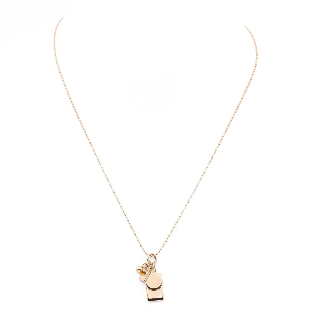 Ginette NY Collier Mini Ever Charm Necklace Or rose - Castafiore