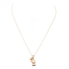 Ginette NY Collier Mini Ever Charm Necklace Or rose - Castafiore