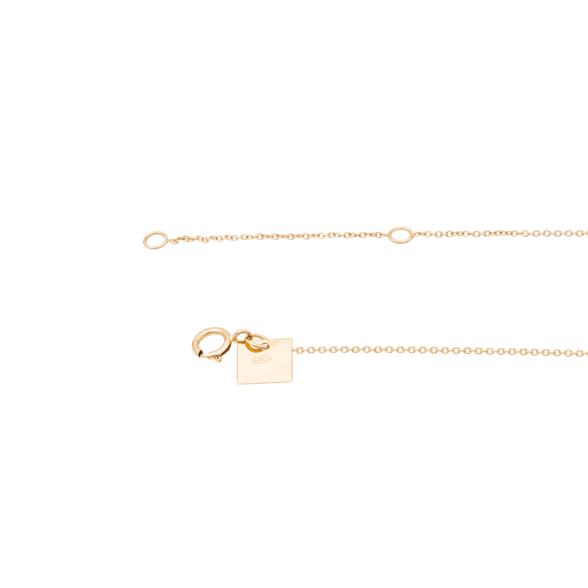 Ginette NY Collier Mini ever disc Or rose Diamant - Castafiore