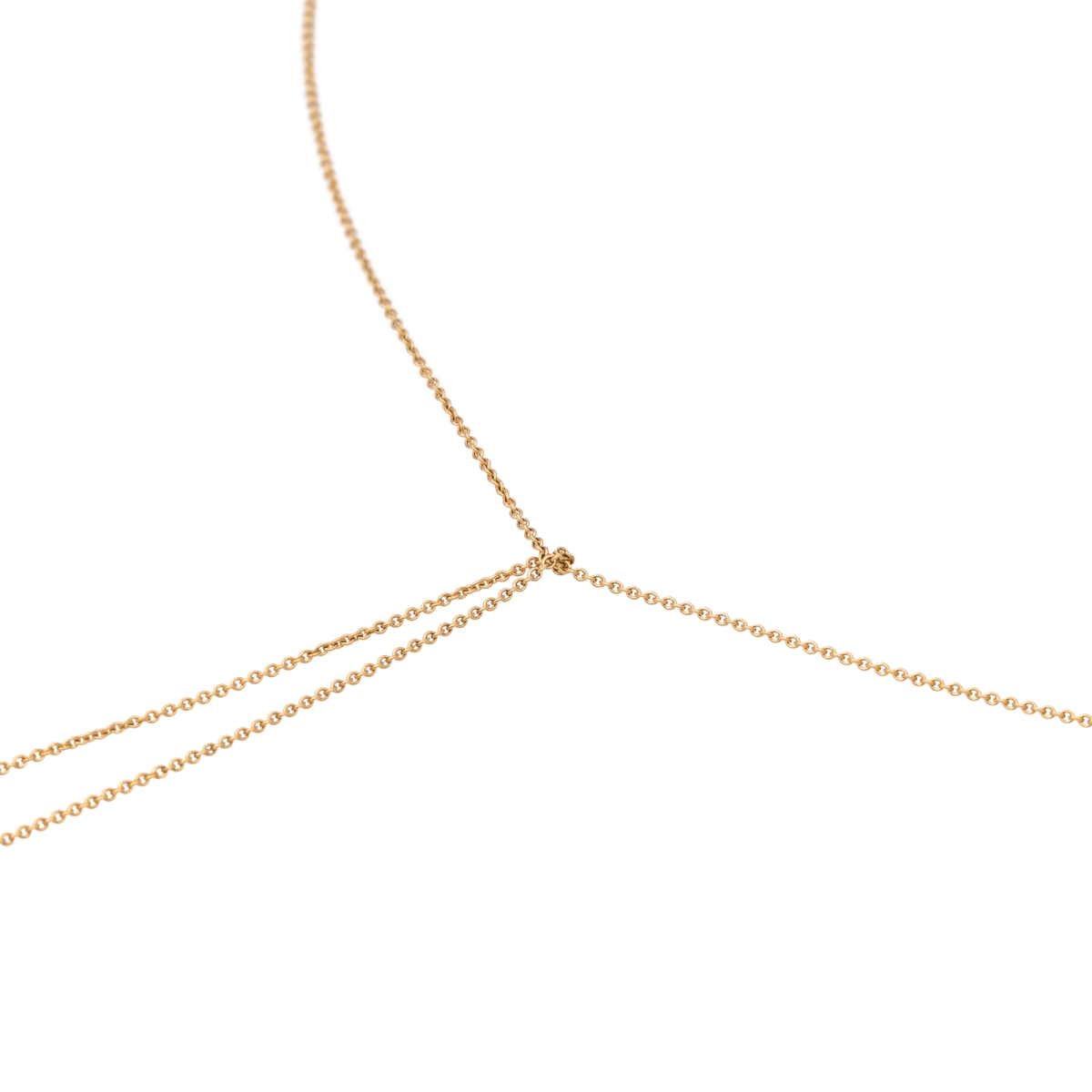 Ginette NY Collier Négligé Mrs Joe Mini Lariat Or rose - Castafiore