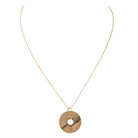 Ginette NY Collier Pendentif Donut on chain Or rose - Castafiore