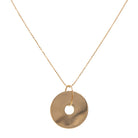 Ginette NY Collier Pendentif Donut on chain Or rose - Castafiore