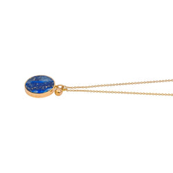 Ginette NY Collier Pendentif Ever Lapis Or rose Lapis-Lazuli - Castafiore