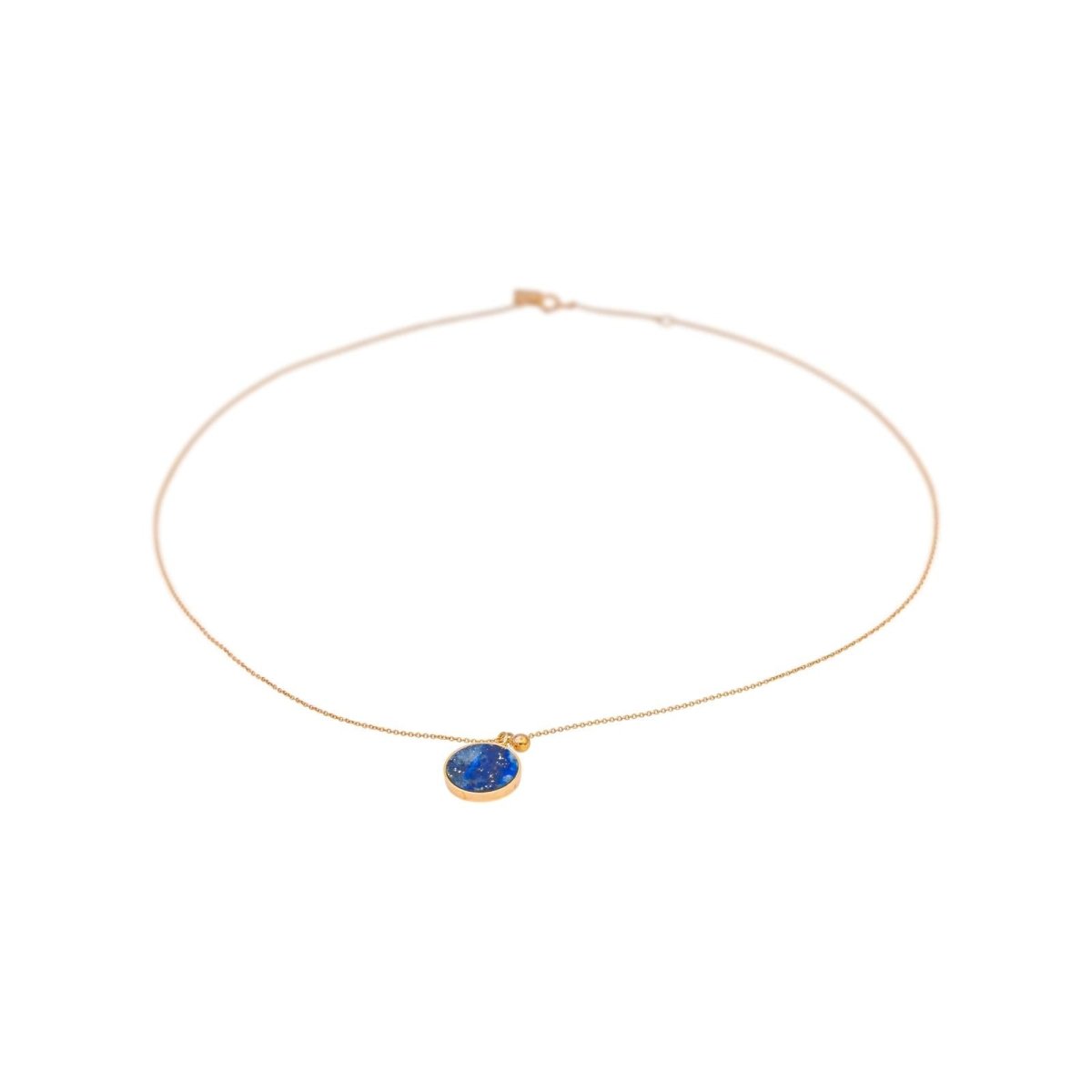 Ginette NY Collier Pendentif Ever Lapis Or rose Lapis-Lazuli - Castafiore