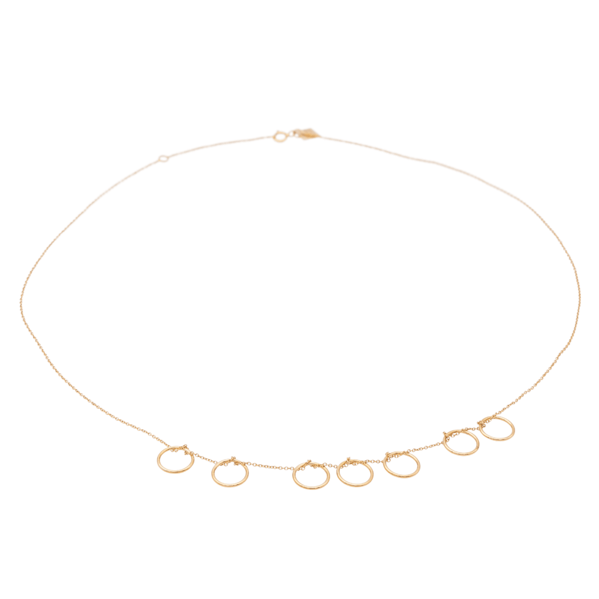 Ginette NY Collier Tiny Seven Circles Or rose - Castafiore