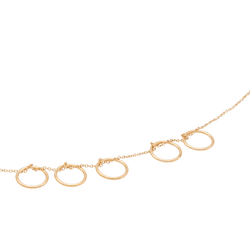 Ginette NY Collier Tiny Seven Circles Or rose - Castafiore