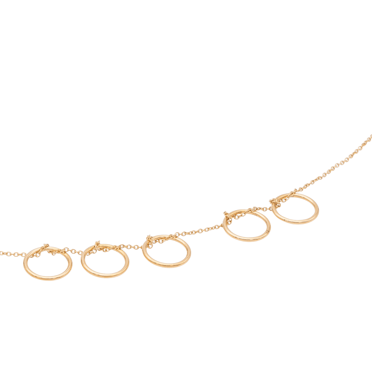 Ginette NY Collier Tiny Seven Circles Or rose - Castafiore