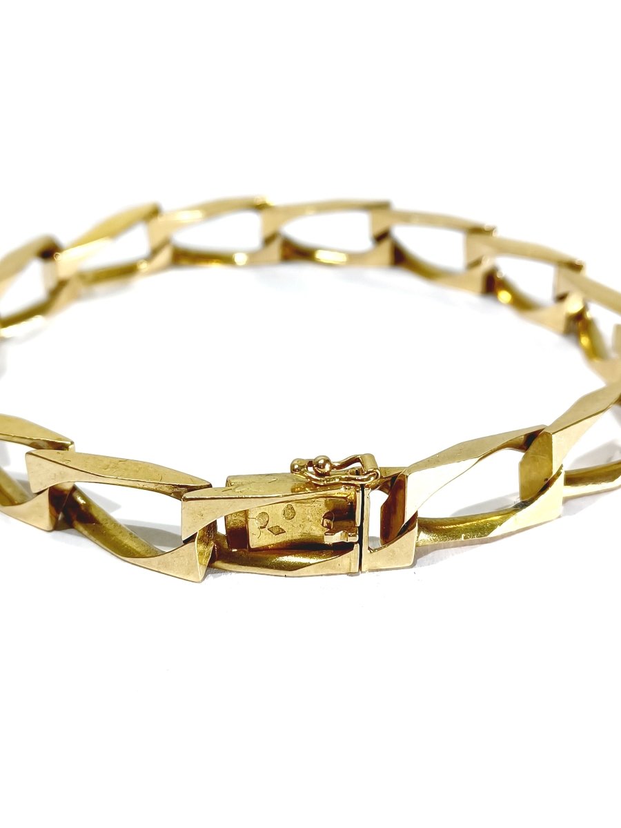 Gourmette Homme En Or Rose - Castafiore