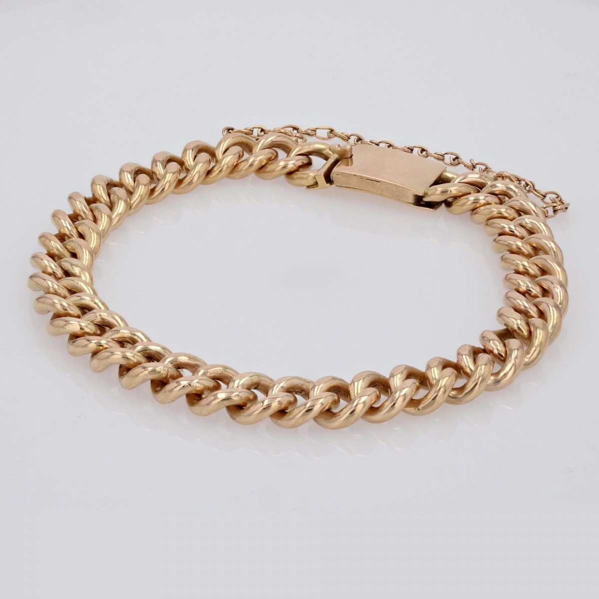 Gourmette massive en or vintage - Castafiore