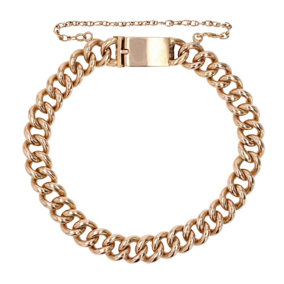 Gourmette massive en or vintage - Castafiore