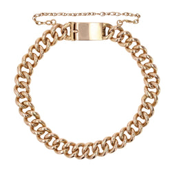 Gourmette massive en or vintage - Castafiore