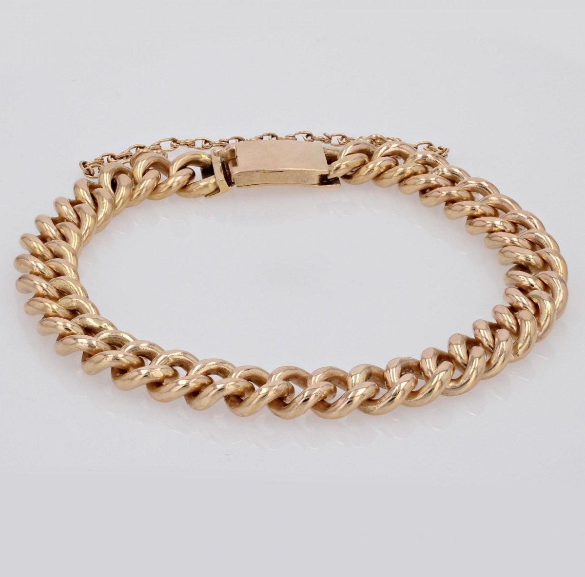 Gourmette massive en or vintage - Castafiore