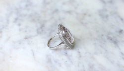 Grande Bague Art Déco Améthyste et Diamants - Castafiore