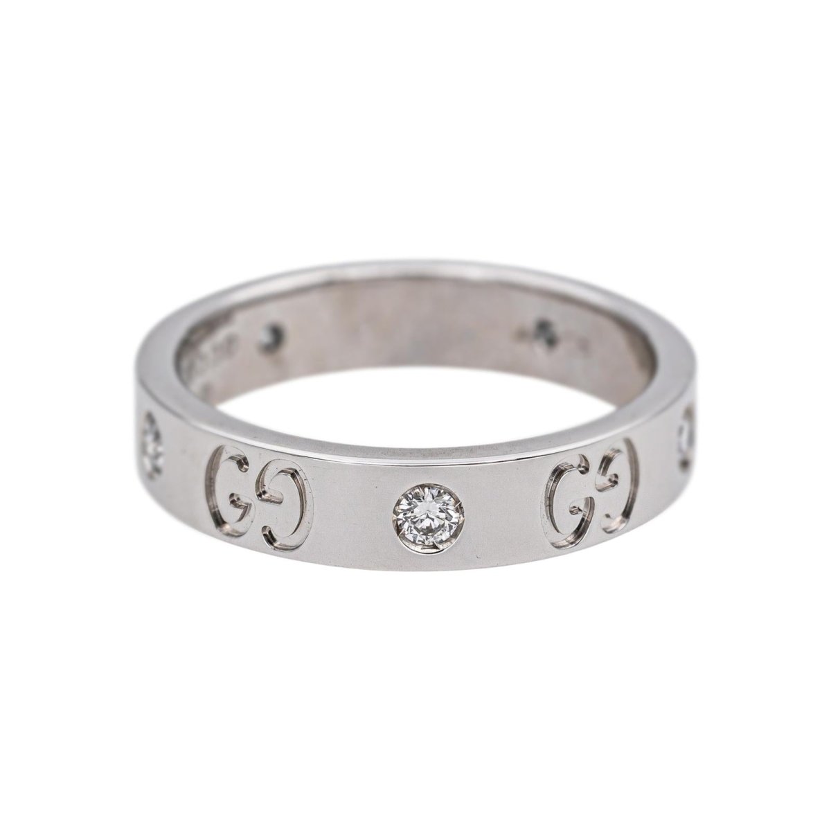 Gucci Bague Icon Or blanc - Castafiore
