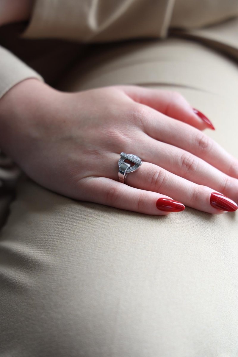 Guy Laroche Bague Or blanc Diamant - Castafiore