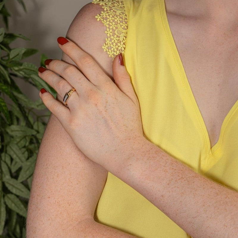 Guy Laroche Bague Or jaune Diamant - Castafiore