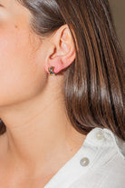 Guy Laroche Boucles d'oreilles Demi créoles Or blanc - Castafiore