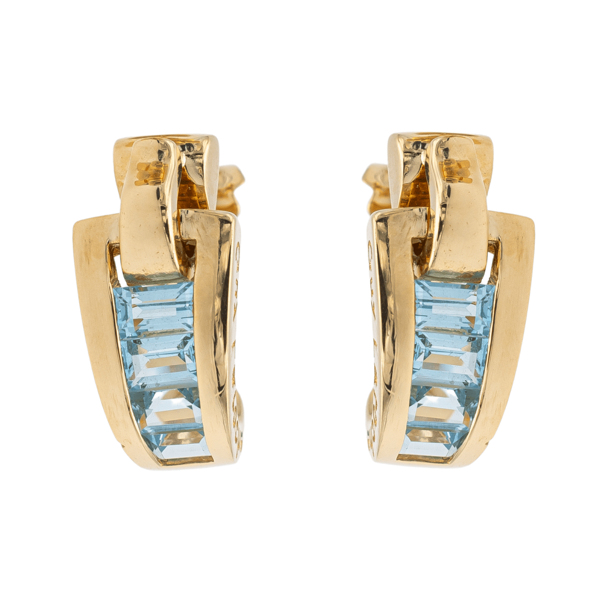 Guy Laroche Boucles d'oreilles Or jaune Topaze - Castafiore