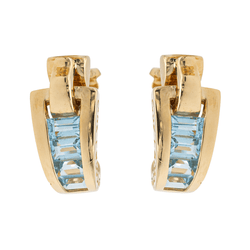 Guy Laroche Boucles d'oreilles Or jaune Topaze - Castafiore