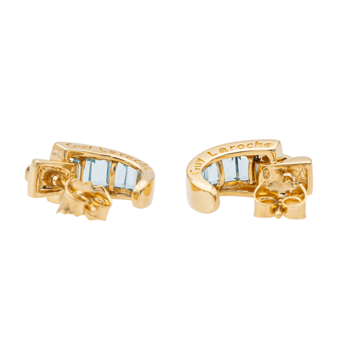 Guy Laroche Boucles d'oreilles Or jaune Topaze - Castafiore