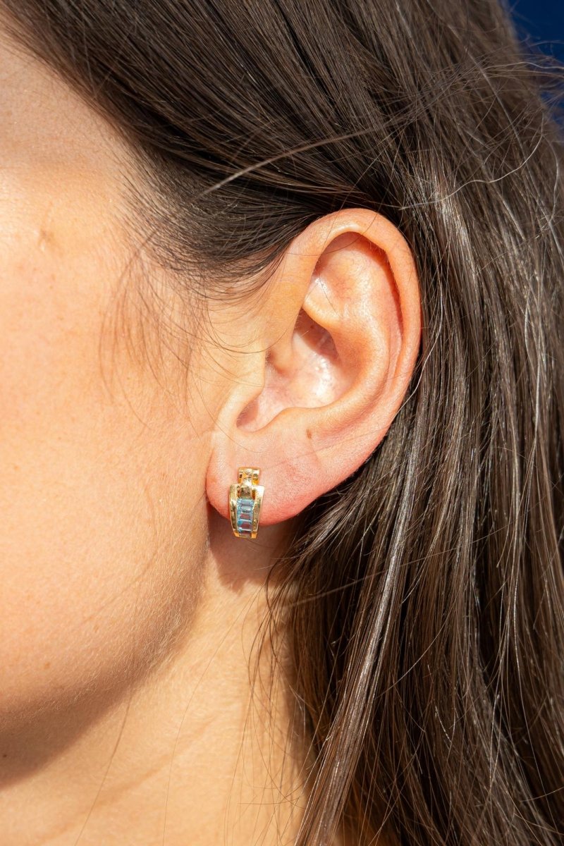 Guy Laroche Boucles d'oreilles Or jaune Topaze - Castafiore