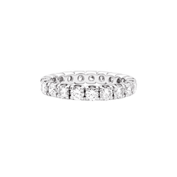 Alliance tour complet or blanc et diamants.